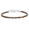 Natural Amethyst Crystal Beaded Women’s Bracelet With Geometric Design Single Strand Bracelet