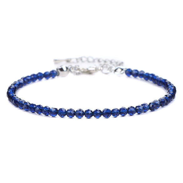 Natural Amethyst Crystal Beaded Women’s Bracelet With Geometric Design Single Strand Bracelet