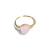 Natural Chalcedony Stone Ring Purely Handmade Hand Woven Winding Design Color Preserving Versatile Unisex Jewelry
