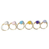 Natural Chalcedony Stone Ring Purely Handmade Hand Woven Winding Design Color Preserving Versatile Unisex Jewelry