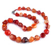 Natural Crystal Agate Jade Irregular Polished Necklace