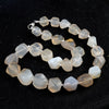 Natural Crystal Agate Jade Irregular Polished Necklace
