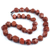 Natural Crystal Agate Jade Irregular Polished Necklace