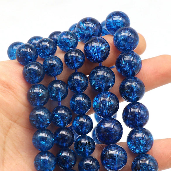 Natural Crystal Blueberry Loose Beads Polishing Diy Jewelry Accessories