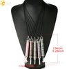 Natural Crystal Bottle Pendant Necklace Electroplated Personality Style Unisex Jewelry