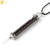 Natural Crystal Bottle Pendant Necklace Electroplated Personality Style Unisex Jewelry