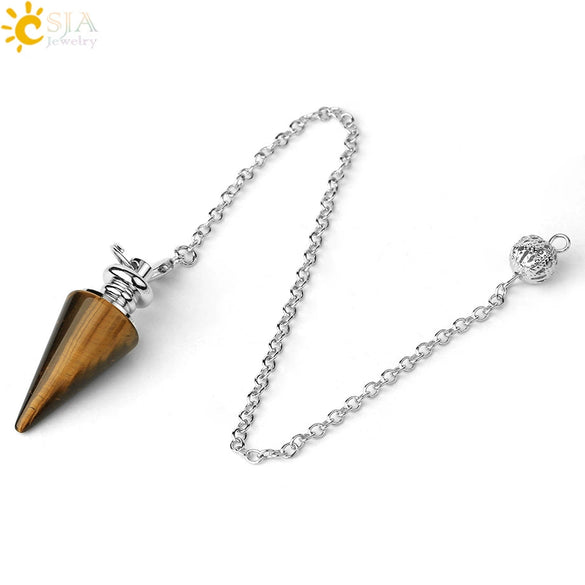 Natural Crystal Conical Pendant Head Jewelry Minimalist Amethyst Powder Crystal And Green Crystal Home Decoration Unisex