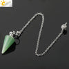 Natural Crystal Conical Pendant Head Jewelry Minimalist Amethyst Powder Crystal And Green Crystal Home Decoration Unisex