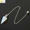 Natural Crystal Conical Pendant Head Jewelry Minimalist Amethyst Powder Crystal And Green Crystal Home Decoration Unisex