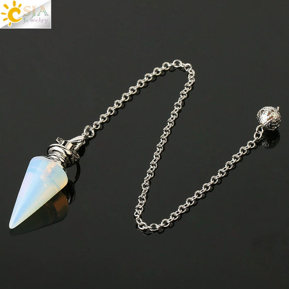 Natural Crystal Conical Pendant Head Jewelry Minimalist Amethyst Powder Crystal And Green Crystal Home Decoration Unisex