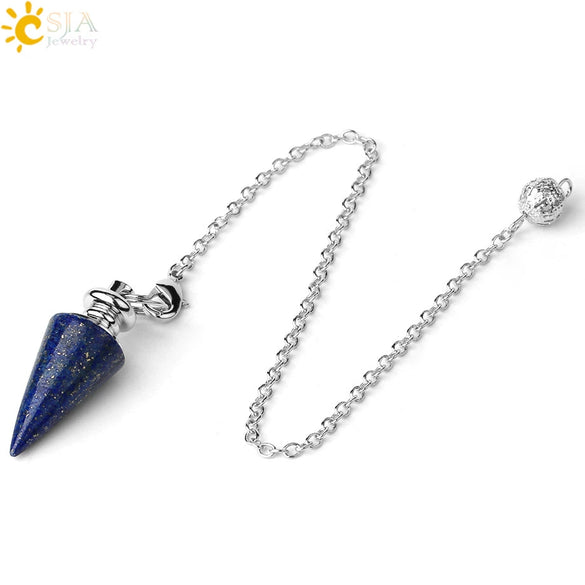 Natural Crystal Conical Pendant Head Jewelry Minimalist Amethyst Powder Crystal And Green Crystal Home Decoration Unisex
