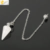 Natural Crystal Conical Pendant Head Jewelry Minimalist Amethyst Powder Crystal And Green Crystal Home Decoration Unisex