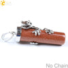 Natural Crystal Frog Pendant Necklace Minimalist Animal Zodiac Jewelry With Cute Frog Holding Crystal Column