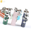 Natural Crystal Frog Pendant Necklace Minimalist Animal Zodiac Jewelry With Cute Frog Holding Crystal Column