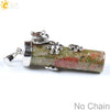 Natural Crystal Frog Pendant Necklace Minimalist Animal Zodiac Jewelry With Cute Frog Holding Crystal Column