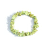 Natural Crystal Gravel Stretch Bracelet For Women And Unisex With Irregular Stone Look And Geometric Style