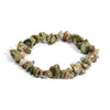 Natural Crystal Gravel Stretch Bracelet For Women And Unisex With Irregular Stone Look And Geometric Style