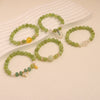 Natural Crystal Hand Knitted Bracelet With Freshwater Pearl And Ping An Buckle