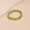 Natural Crystal Hand Knitted Bracelet With Freshwater Pearl And Ping An Buckle
