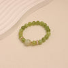 Natural Crystal Hand Knitted Bracelet With Freshwater Pearl And Ping An Buckle