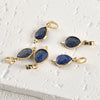 Natural Crystal Jade Water Drops Copper Gold Plated Diy Handmade Jewelry Accessories Material