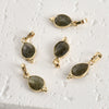 Natural Crystal Jade Water Drops Copper Gold Plated Diy Handmade Jewelry Accessories Material