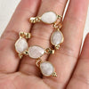 Natural Crystal Jade Water Drops Copper Gold Plated Diy Handmade Jewelry Accessories Material