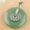 Natural Crystal Lotus Buckle Pendant Necklace With Multicolor Crystal Ball Chain Simple Jewelry