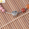 Natural Crystal Oval Stone Woven Bracelet For Women Minimalist Electroplated Bronze Color Bracelet