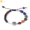 Natural Crystal Oval Stone Woven Bracelet For Women Minimalist Electroplated Bronze Color Bracelet