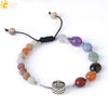 Natural Crystal Oval Stone Woven Bracelet For Women Minimalist Electroplated Bronze Color Bracelet
