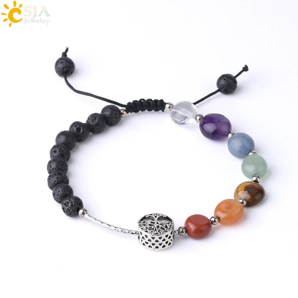 Natural Crystal Oval Stone Woven Bracelet For Women Minimalist Electroplated Bronze Color Bracelet