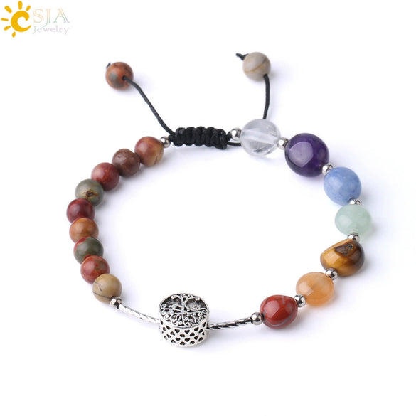 Natural Crystal Oval Stone Woven Bracelet For Women Minimalist Electroplated Bronze Color Bracelet