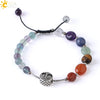 Natural Crystal Oval Stone Woven Bracelet For Women Minimalist Electroplated Bronze Color Bracelet