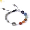 Natural Crystal Oval Stone Woven Bracelet For Women Minimalist Electroplated Bronze Color Bracelet