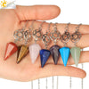 Natural Crystal Six Pointed Star Spirit Pendant Minimalist Electroplated Semi Precious Stone Jewelry Gift