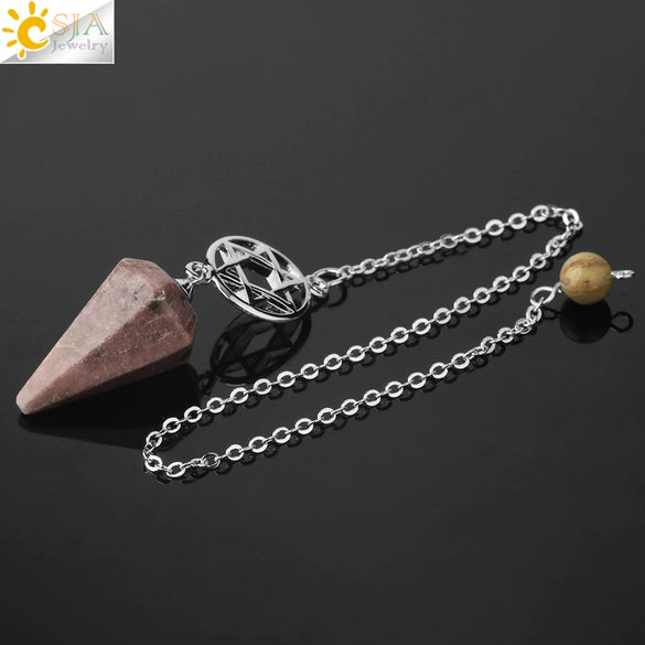 Natural Crystal Six Pointed Star Spirit Pendant Minimalist Electroplated Semi Precious Stone Jewelry Gift