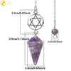 Natural Crystal Six Pointed Star Spirit Pendant Minimalist Electroplated Semi Precious Stone Jewelry Gift
