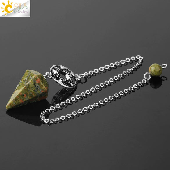 Natural Crystal Six Pointed Star Spirit Pendant Minimalist Electroplated Semi Precious Stone Jewelry Gift