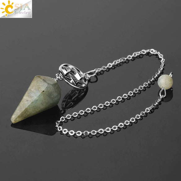 Natural Crystal Six Pointed Star Spirit Pendant Minimalist Electroplated Semi Precious Stone Jewelry Gift