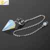 Natural Crystal Six Pointed Star Spirit Pendant Minimalist Electroplated Semi Precious Stone Jewelry Gift