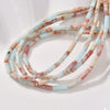 Natural Crystal Stone And Synthetic Stone Cylindrical Loose Beads For Jewelry Accessories