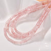 Natural Crystal Stone And Synthetic Stone Cylindrical Loose Beads For Jewelry Accessories