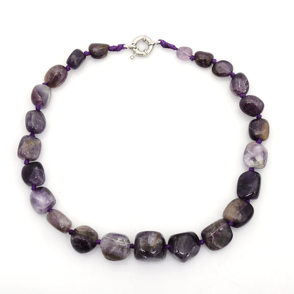 Natural Crystal Stone Choker Necklace Cartoon Animal Zodiac Oval Beaded Stone Chain Necklace