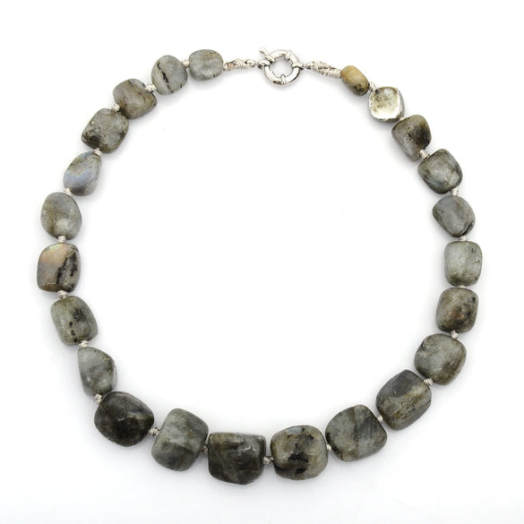 Natural Crystal Stone Choker Necklace Cartoon Animal Zodiac Oval Beaded Stone Chain Necklace