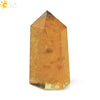 Natural Crystal Stone Resin Hexagonal Prism Pendulum Ornament With Dripping Glue Craftsmanship