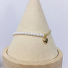 Natural Freshwater Pearl Bracelet With Nearly Round Pearls Copper Alloy Love Pendant Ins Style For Women