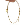Natural Freshwater Pearl Bracelet With Nearly Round Pearls Copper Alloy Love Pendant Ins Style For Women