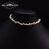 Natural Freshwater Pearl Double Layer Clavicle Chain With Geometric Design For Women Spring And Summer Jewelry Gift
