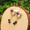 Natural Freshwater Pearl Drop Shape Retro Women's Earrings